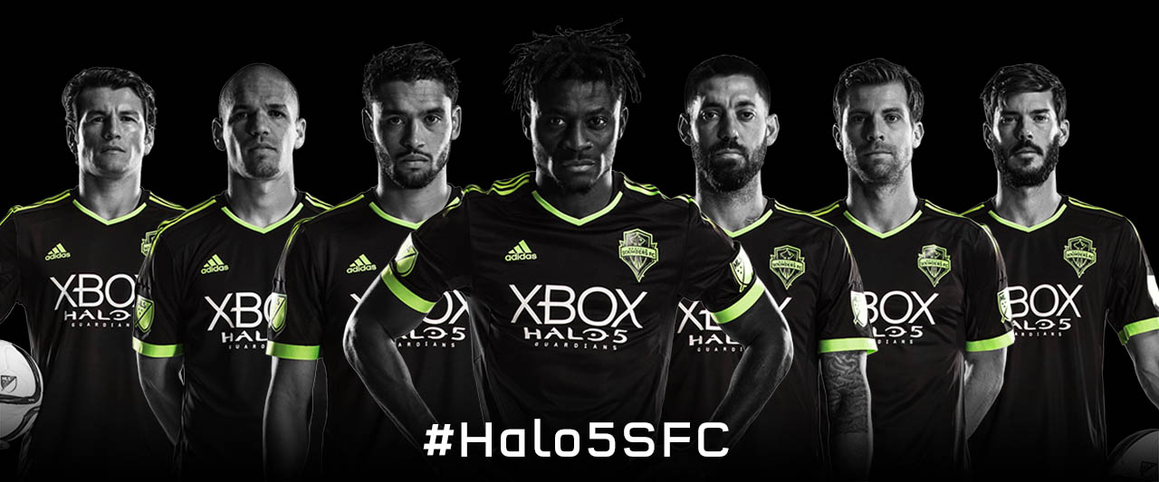 Sounders pitch top black jersey